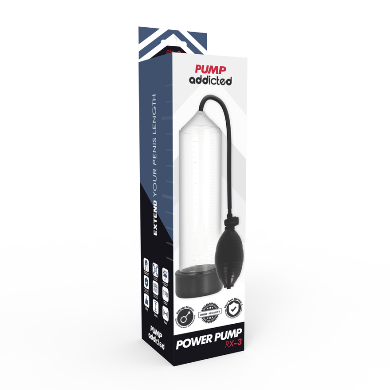 Pump Addicted - Rx3 Trasparente - PUMP ADDICTED - Pompe e Sviluppatori Pene | erosidea.com