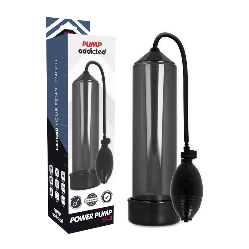 Pump Addicted - Rx3 Nero - PUMP ADDICTED - Pompe e Sviluppatori Pene | erosidea.com