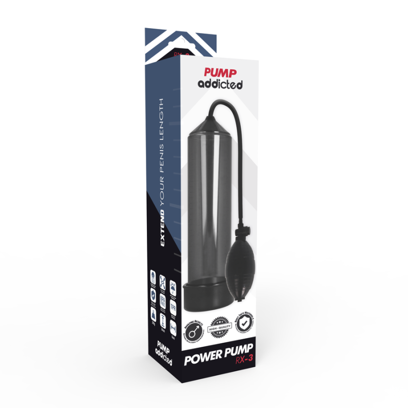 Pump Addicted - Rx3 Nero - PUMP ADDICTED - Pompe e Sviluppatori Pene | erosidea.com