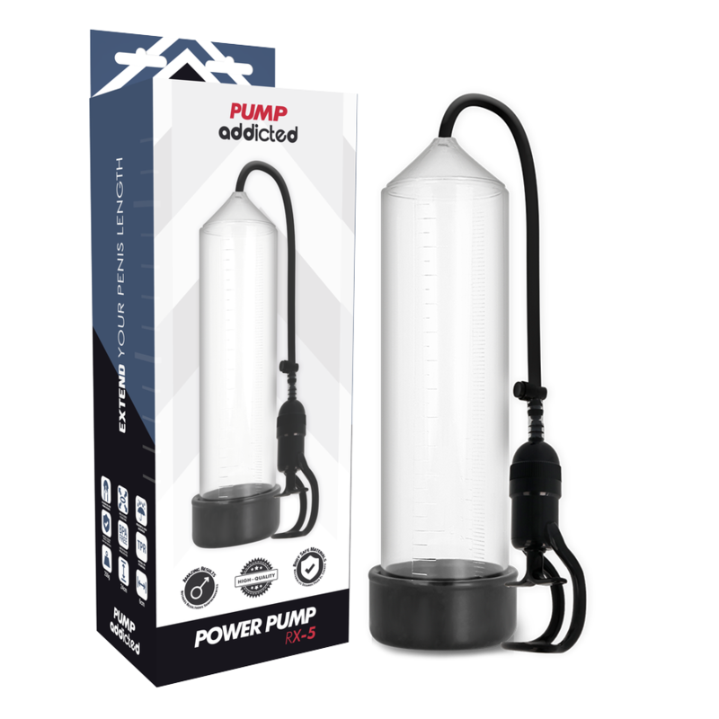 Pump Addicted - Rx5 Trasparente - PUMP ADDICTED - Pompe e Sviluppatori Pene | erosidea.com