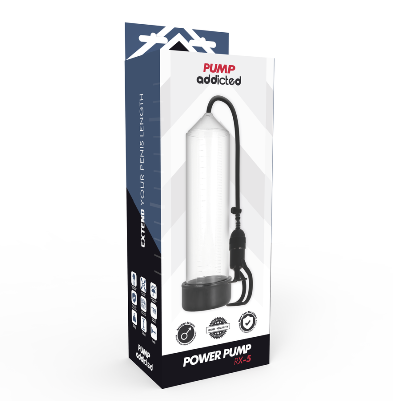 Pump Addicted - Rx5 Trasparente - PUMP ADDICTED - Pompe e Sviluppatori Pene | erosidea.com