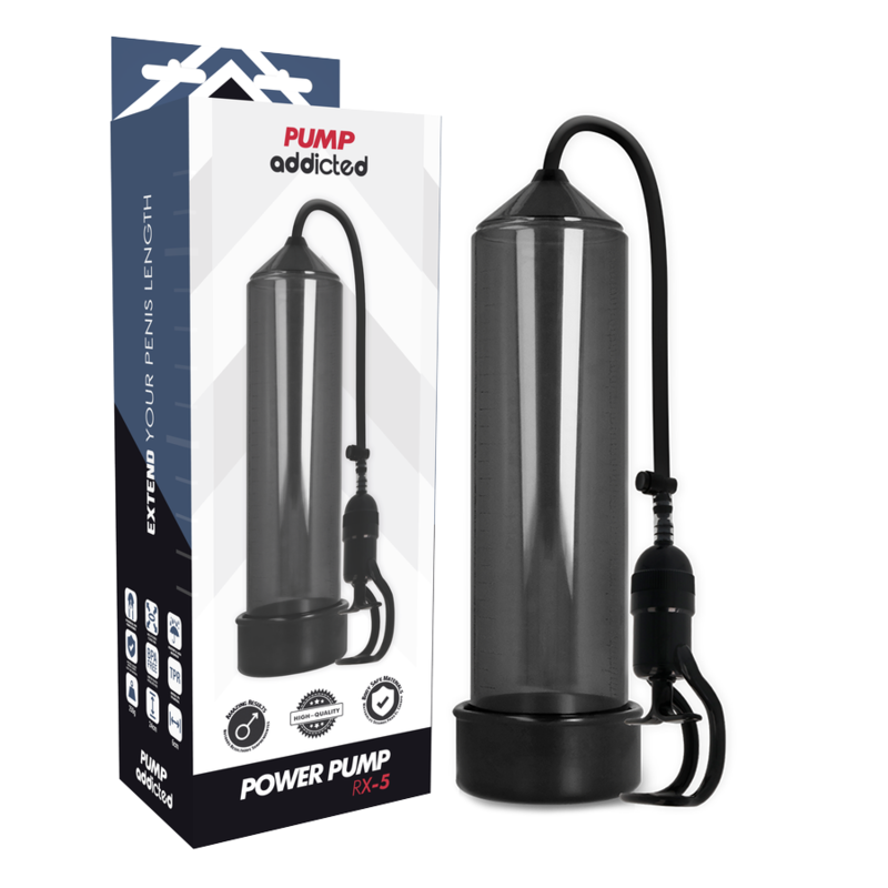 Pump Addicted - Rx5 Nero - PUMP ADDICTED - Pompe e Sviluppatori Pene | erosidea.com