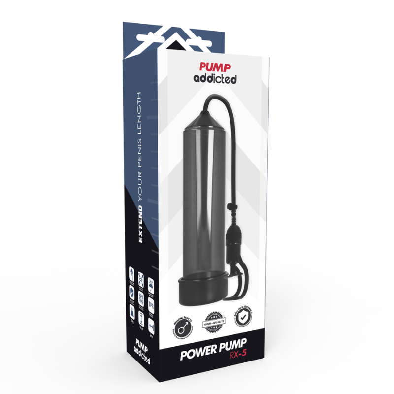Pump Addicted - Rx5 Nero - PUMP ADDICTED - Pompe e Sviluppatori Pene | erosidea.com