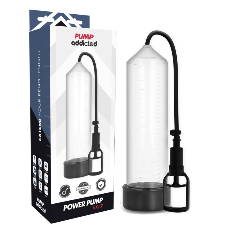 Pump Addicted - Rx7 Trasparente - PUMP ADDICTED - Pompe e Sviluppatori Pene | erosidea.com