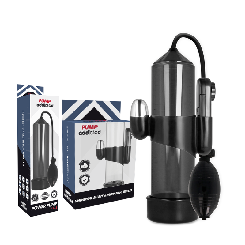Vibratore Pump Addicted Rx3 Nero - PUMP ADDICTED - Vibratori | erosidea.com