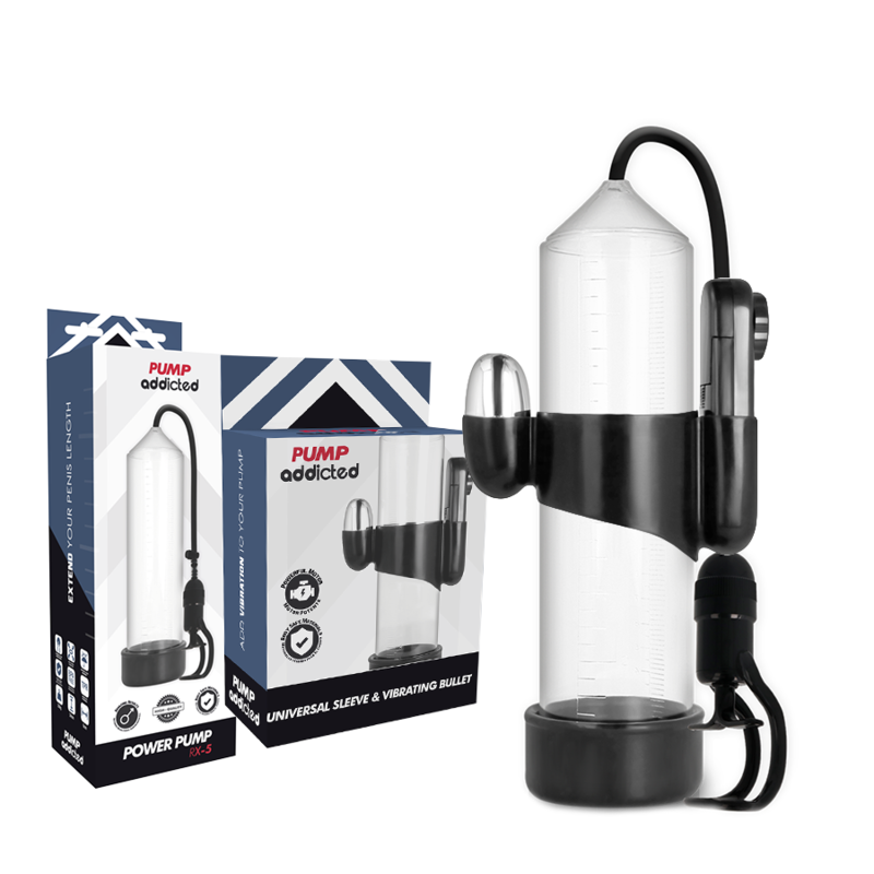 Vibratore Pump Addicted Trasparente Rx5 - PUMP ADDICTED - Vibratori | erosidea.com