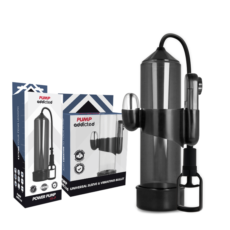 Vibratore Pump Addicted Rx7 Nero - PUMP ADDICTED - Vibratori | erosidea.com