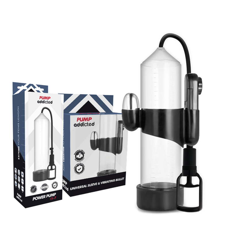 Vibratore Pump Addicted Trasparente Rx7 - PUMP ADDICTED - Vibratori | erosidea.com