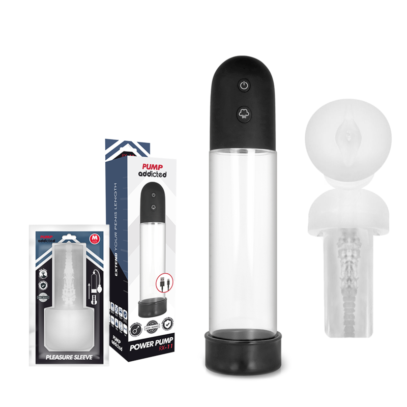 Masturbatore Pump Addicted Rx11 Automatico Con Masturbatore - PUMP ADDICTED - Masturbatori | erosidea.com