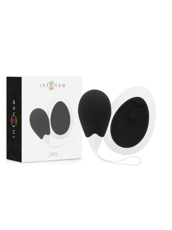Intense - Jan Uovo Vibrante Telecomando Nero - INTENSE COUPLES TOYS - Vibratori | erosidea.com