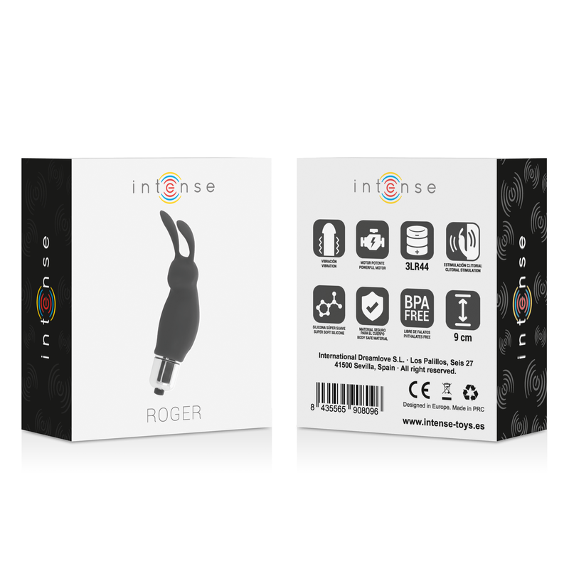 Intense - Rabbit Roger Nero - INTENSE FUN - Vibratori Rabbit | erosidea.com
