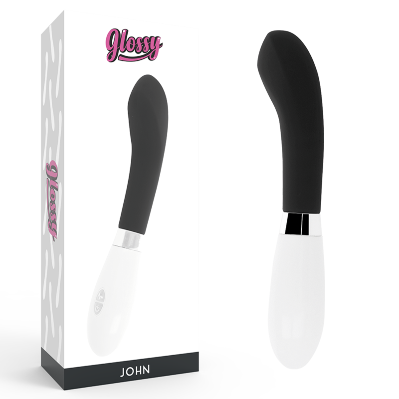Vibratore Glossy John Nero - GLOSSY - Vibratori | erosidea.com
