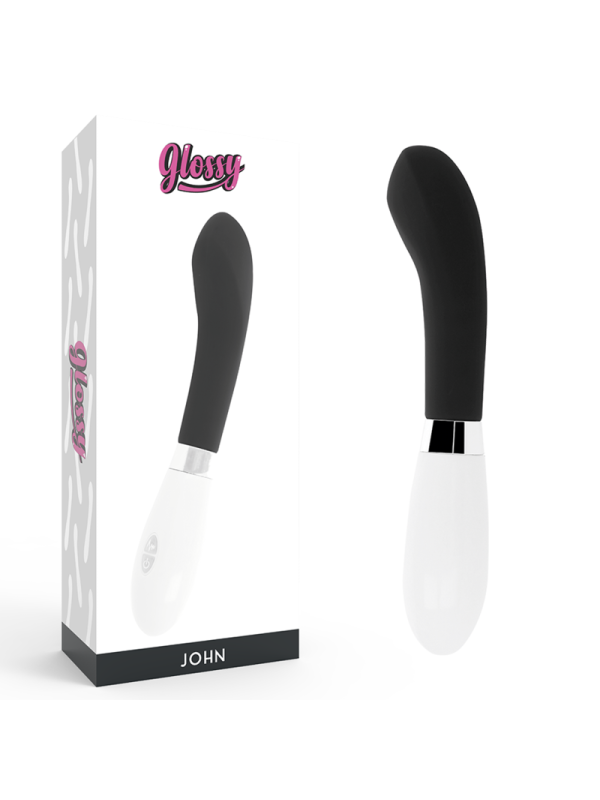 Vibratore Glossy John Nero - GLOSSY - Vibratori | erosidea.com