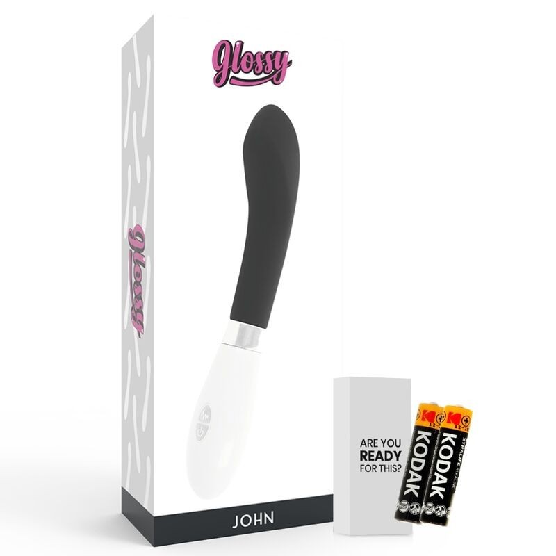 Vibratore Glossy John Nero - GLOSSY - Vibratori | erosidea.com