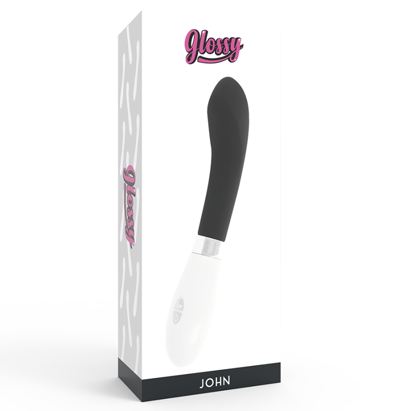 Vibratore Glossy John Nero - GLOSSY - Vibratori | erosidea.com