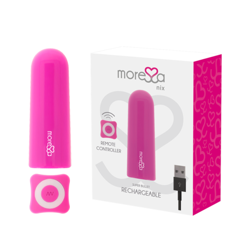 Vibratore Mini Moressa Nix Rosa Con Telecomando - MORESSA - Vibratori Mini | erosidea.com
