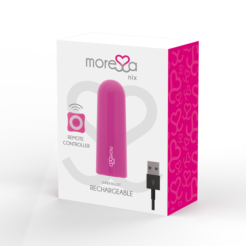 Vibratore Mini Moressa Nix Rosa Con Telecomando - MORESSA - Vibratori Mini | erosidea.com