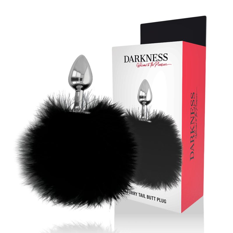 Darkness - Buttplug Anale Extra Con Coda Nera 7 Cm - DARKNESS ANAL - Plug e Catene Anali | erosidea.com
