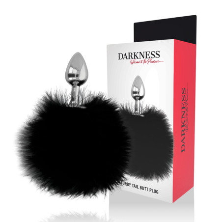 Darkness - Buttplug Anale Extra Con Coda Nera 7 Cm - DARKNESS ANAL - Plug e Catene Anali | erosidea.com