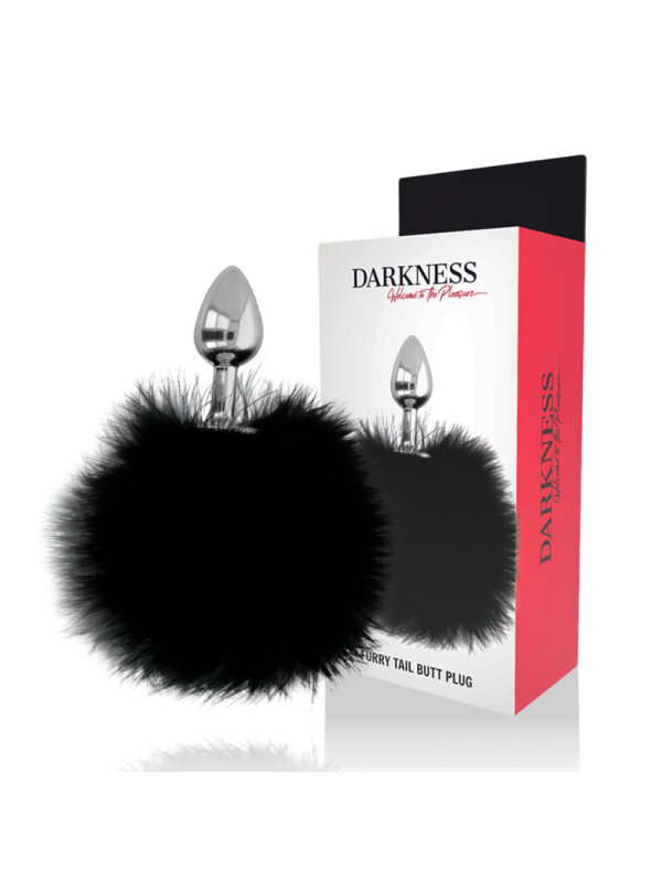Darkness - Buttplug Anale Extra Con Coda Nera 7 Cm - DARKNESS ANAL - Plug e Catene Anali | erosidea.com