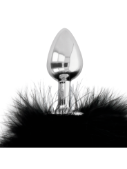 Darkness - Buttplug Anale Extra Con Coda Nera 7 Cm - DARKNESS ANAL - Plug e Catene Anali | erosidea.com