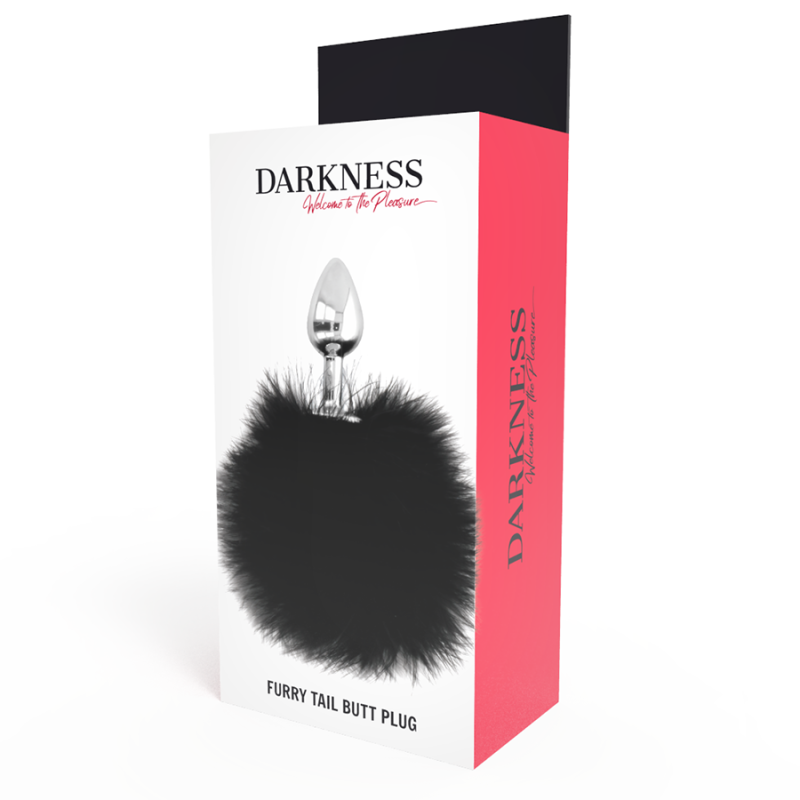 Darkness - Buttplug Anale Extra Con Coda Nera 7 Cm - DARKNESS ANAL - Plug e Catene Anali | erosidea.com