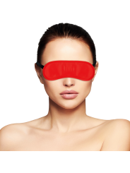 Darkness - Maschera Rossa Liscia - DARKNESS BONDAGE - Maschere e Cappucci | erosidea.com