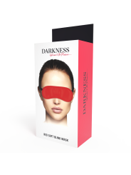 Darkness - Maschera Rossa Liscia - DARKNESS BONDAGE - Maschere e Cappucci | erosidea.com
