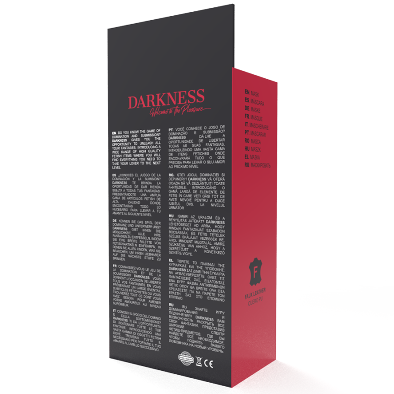 Darkness - Maschera Rossa - DARKNESS BONDAGE - Maschere e Cappucci | erosidea.com