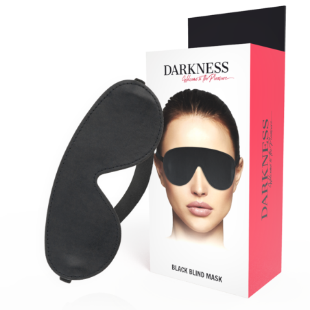 Darkness - Maschera Nera Di Alta Qualit - DARKNESS BONDAGE - Maschere e Cappucci | erosidea.com