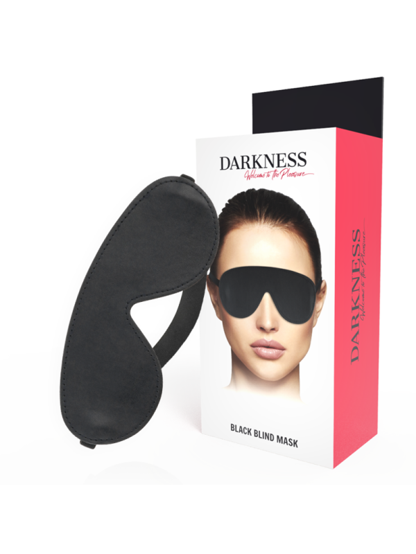 Darkness - Maschera Nera Di Alta Qualit - DARKNESS BONDAGE - Maschere e Cappucci | erosidea.com