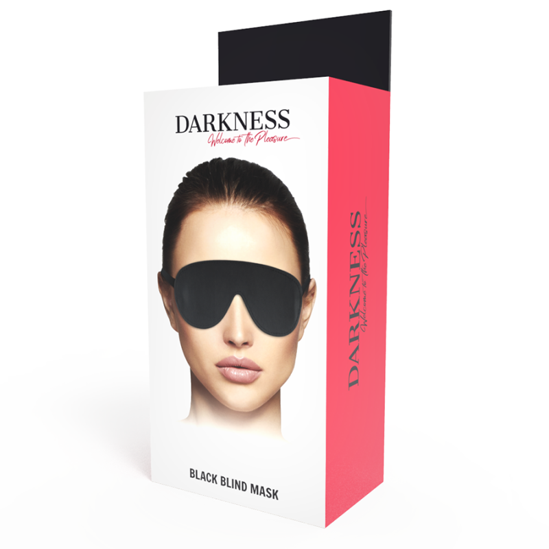 Darkness - Maschera Nera Di Alta Qualit - DARKNESS BONDAGE - Maschere e Cappucci | erosidea.com
