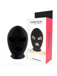 Darkness - Maschera Di Sottomissione Bdsm Bocca E Occhi Nera - DARKNESS BONDAGE - Maschere e Cappucci | erosidea.com