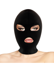 Darkness - Maschera Di Sottomissione Bdsm Bocca E Occhi Nera - DARKNESS BONDAGE - Maschere e Cappucci | erosidea.com
