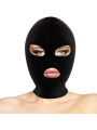 Darkness - Maschera Di Sottomissione Bdsm Bocca E Occhi Nera - DARKNESS BONDAGE - Maschere e Cappucci | erosidea.com