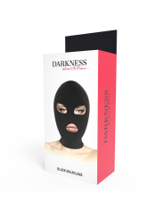 Darkness - Maschera Di Sottomissione Bdsm Bocca E Occhi Nera - DARKNESS BONDAGE - Maschere e Cappucci | erosidea.com