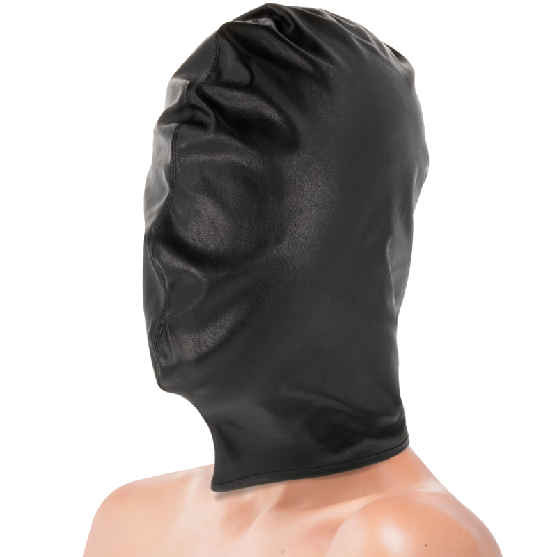 Darkness - Maschera Di Sottomissione Nera - DARKNESS BONDAGE - Maschere e Cappucci | erosidea.com