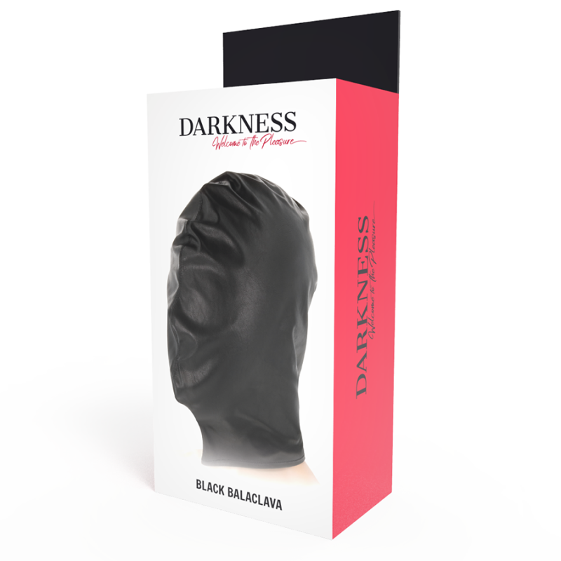 Darkness - Maschera Di Sottomissione Nera - DARKNESS BONDAGE - Maschere e Cappucci | erosidea.com