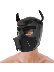 Darkness - Maschera Per Cani In Neoprene Con Muserola Rimovibile M - DARKNESS BONDAGE - Maschere e Cappucci | erosidea.com