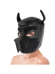 Darkness - Maschera Per Cani In Neoprene Con Muserola Rimovibile M - DARKNESS BONDAGE - Maschere e Cappucci | erosidea.com