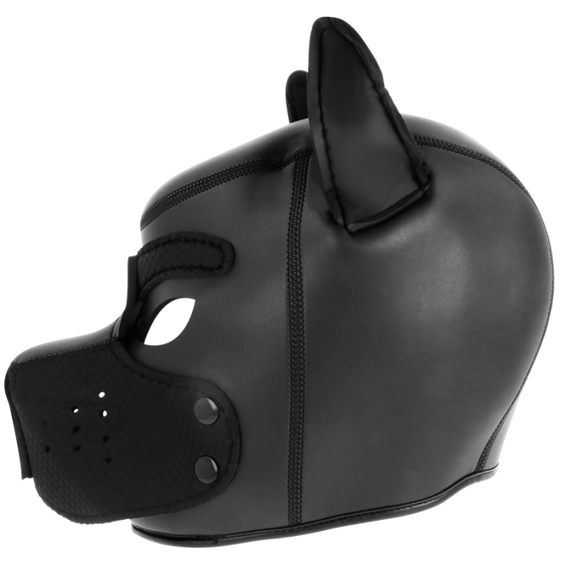 Darkness - Maschera Per Cani In Neoprene Con Muserola Rimovibile M - DARKNESS BONDAGE - Maschere e Cappucci | erosidea.com