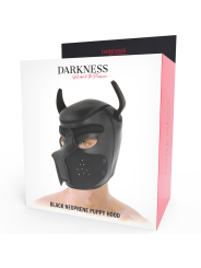 Darkness - Maschera Per Cani In Neoprene Con Muserola Rimovibile M - DARKNESS BONDAGE - Maschere e Cappucci | erosidea.com