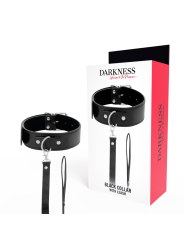 Darkness - Collana Postura Con Catena In Pelle - DARKNESS BONDAGE - Collari e Guinzagli | erosidea.com