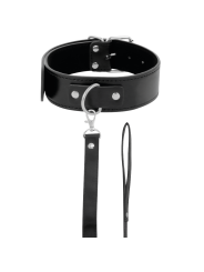 Darkness - Collana Postura Con Catena In Pelle - DARKNESS BONDAGE - Collari e Guinzagli | erosidea.com