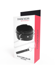 Darkness - Collana Per Postura Confortevole Con Catena In Pelle - DARKNESS BONDAGE - Collari e Guinzagli | erosidea.com