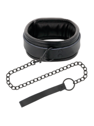 Darkness - Collana Nera Con Guinzaglio - DARKNESS BONDAGE - Collari e Guinzagli | erosidea.com