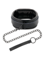 Darkness - Collana Nera Con Guinzaglio - DARKNESS BONDAGE - Collari e Guinzagli | erosidea.com