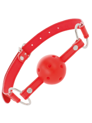 Darkness - Bavaglino Traspirante Rosso - DARKNESS BONDAGE - Ball Gag e Bavagli | erosidea.com