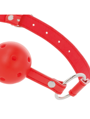 Darkness - Bavaglino Traspirante Rosso - DARKNESS BONDAGE - Ball Gag e Bavagli | erosidea.com