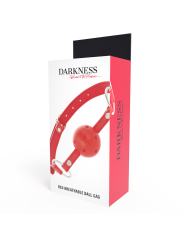 Darkness - Bavaglino Traspirante Rosso - DARKNESS BONDAGE - Ball Gag e Bavagli | erosidea.com